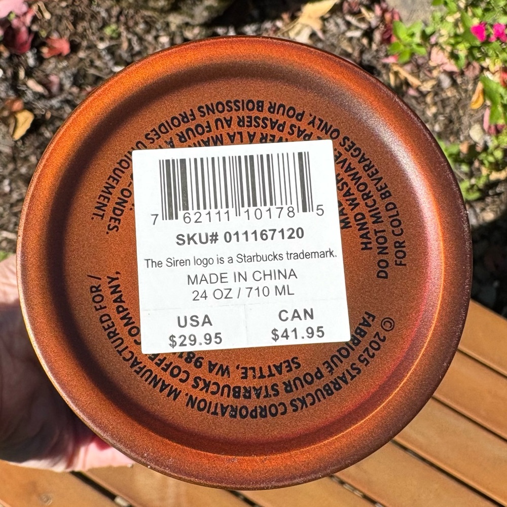 STARBUCKS X SHADE AKANBI Batik Beads 24 OZ Stainless Steel Cold Cup Water Tea - Picture 8 of 9